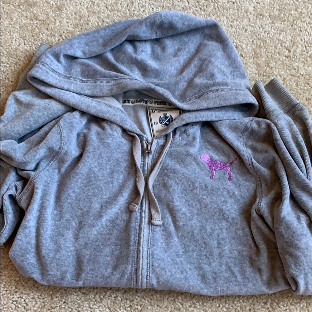 Victoria secret pink zip up hoodie